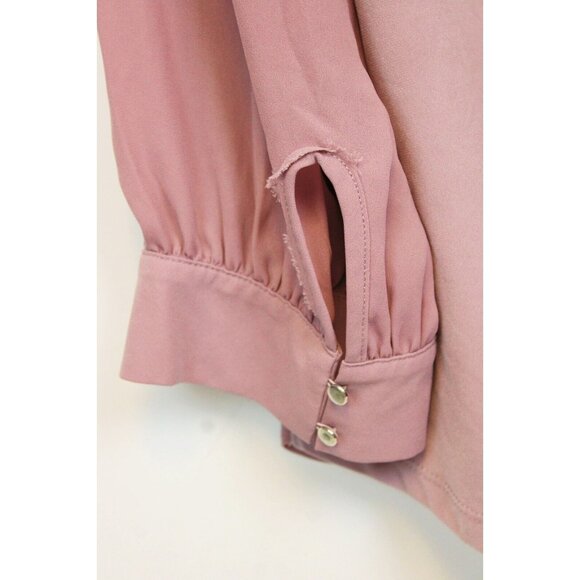 3 7th Avenue Design Studio Blouses sz L Polka Dot Blue Pink Formal New York & Co - Picture 8 of 16